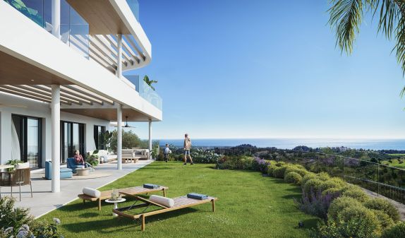 Außergewöhnliches 3-Zimmer-Garten-Apartment mit ausgedehnten Terrassen | 360o von Cordia, Mijas