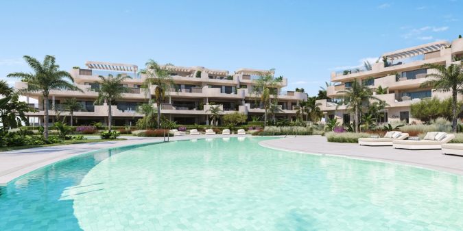 Idyllic, comfort living in modern apartments in Estepona Golf
